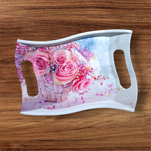 Vente en gros de plateaux de service en mélamine avec logo personnalisé plateaux roulants de fabricants de taille jumbo plateau de service en mélamine en plastique de qualité supérieure - Product Image 3