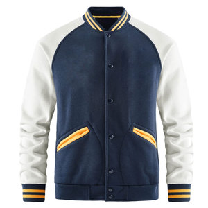 Chaqueta Varsity para Hombre OEM, Logotipo Personalizado, Cuero PU, Poliéster, Resistente al Viento, Ecológica, Corte Holgado, Estilo Urbano, Invierno, Béisbol, Letterman - Product Image 1