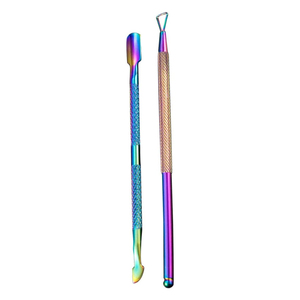 Poussoir à cuticules et cuillère nettoyeur d'ongles en acier inoxydable de qualité professionnelle dissolvant de cuticules et coupe manucure Durable - Product Image 1