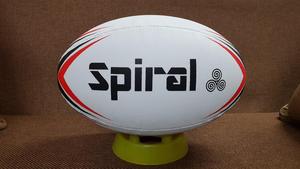 Ballon de rugby de meilleure qualité tout temps durable taille-5 imperméable à l'eau classique résistant aux intempéries en caoutchouc PU butyle vessie imprimée - Product Image 5