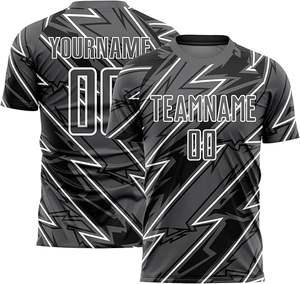 ชุดกีฬาใส่สบายสำหรับผู้ใหญ่เสื้อฟุตบอลคอวีระบายอากาศได้ดี - Product Image 2