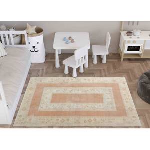 Vintage Floral Printed <b>Rug</b> - Front Door Entry <b>Rug</b> with Turkish Oriental Design,<b>Chenille</b> <b>Rug</b> - Product Image 2