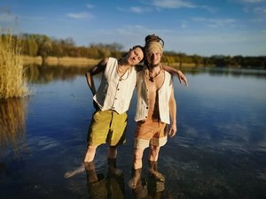 Chaleco de algodón de telar manual natural para hombre, chaleco Kadhi transpirable con botón, 2 colores, ropa de punto informal Bohemia étnica Pixie - Product Image 4