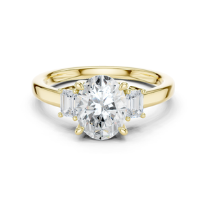 Bague de fiançailles en argent sterling 10K avec motif halo - Product Image 4