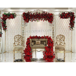 เวทีวาลีมาที่ไม่ซ้ําใครสําหรับงานแต่งงานอิสลามธีมคริสตัลการตั้งค่าเวทีวาลีมาของปากีสถานงานแต่งงานของชาวมุสลิมการตั้งค่าเวทีวาลีมาสีขาว - Product Image 1