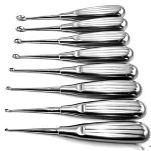 Instrument chirurgical orthopédique coloré de Curette d'os de Volkmann de haute qualité 8 pièces ensemble meilleur A + CE ISO par des Instruments de Surgiright - Product Image 4