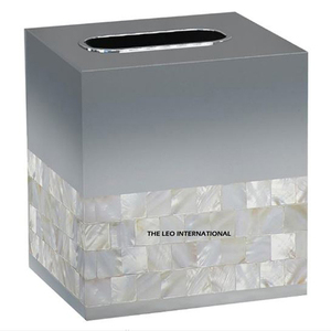 Boîte à mouchoirs en métal Restaurant taille personnalisée brillant argent poli maison et salle de bain comptoir boîtes à mouchoirs support en vente - Product Image 1