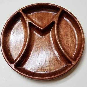 Bandeja plato redondo de alta calidad nuevo diseño superventas negro oscuro pulido decoración del hogar bandeja - Product Image 2