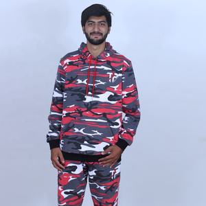 Logo personnalisé Nouveaux hommes Sports Broderie Logo Unisex Streetwear Polaire Camouflage Pulls Hoodies & Sweat-shirts - Product Image 5