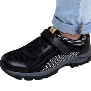 WYPEX, zapatillas de deporte de ajuste ancho para hombre, cómodas, suaves, transpirables, tela de cuero, parte superior, forro antibacteriano, peso ligero, antideslizante, cálido - Product Image 1