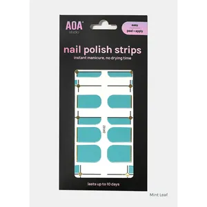 A3shop AOA Strisce di Gel per Unghie Effetto Foglia di Menta, Strisce di Smalto alla Moda ed Eleganti - Product Image 6