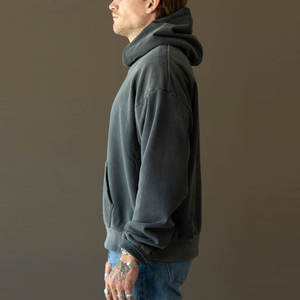 Nueva llegada de invierno con capucha de color sólido Sun Faded Fleece Hoodies 100% algodón Material duradero de alta calidad - Product Image 4