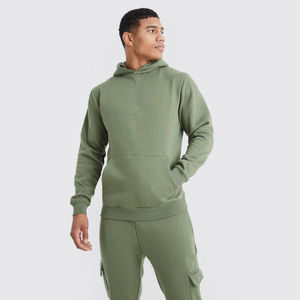 Survêtements personnalisés lavés à l'acide Style pull 460 GSM jambe droite Jogging costume en détresse survêtement sweats à capuche pantalons de survêtement hommes ensemble - Product Image 1