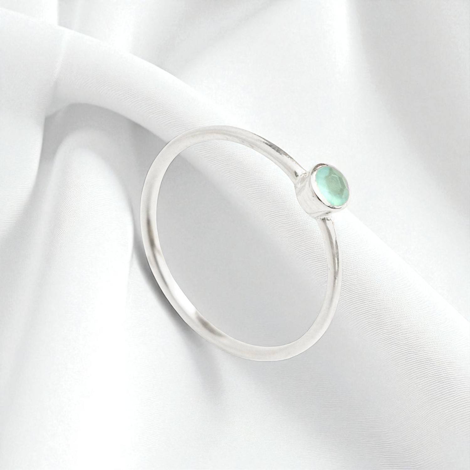 Aqua Calcédoine Argent