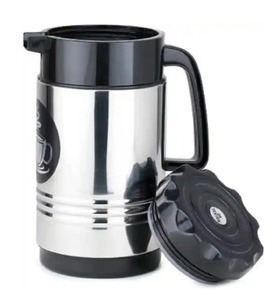 Vente en gros Bouilloire isolée en acier inoxydable à double paroi de 800ml Bouilloire à thé chaud et froid d'une capacité de 800ml, Bouilloire en acier - Product Image 1