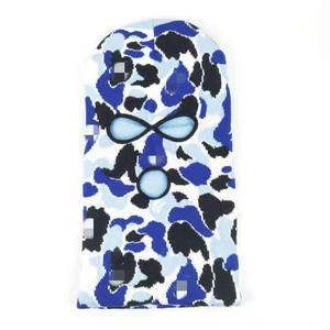 Venta al por mayor Stitch Mode Enterprises Diseño personalizado Imagen Tres agujeros Full-Face Unisex Deportes Máscara de esquí Pasamontañas - Product Image 3