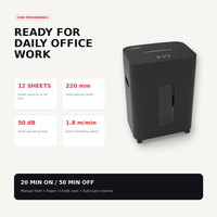 Déchiqueteuse de papier P5 50dB Micro Cut avec bac extractible de 35L OEM ODM