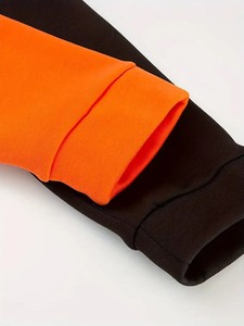Sweatshirts à capuche à manches longues bicolores unisexe, poids lourd, nouvelle mode pour hommes, tenue d'automne et d'hiver, sweats à capuche OEM de haute qualité - Product Image 5