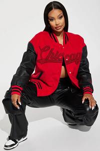 Buy High Quality Customizable Varsity <b>Jacket</b> women Chenille Embroidery Sleeves Baseball Letterman Varsity <b>Jacket</b> for women - Product Image 6