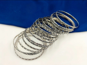 ชุดกำไลผิวสีออกซิไดซ์20ชิ้นสำหรับผู้หญิงเครื่องประดับแบบดั้งเดิมสีเงินเหมาะสำหรับการตกแต่งแบบตะวันตกและชนเผ่า - Product Image 3