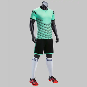 เสื้อฟุตบอลชายและหญิงไล่ระดับสีชุดเสื้อและเสื้อฟุตบอลชุดเครื่องแบบทีมฟุตบอลระบายอากาศ - Product Image 3