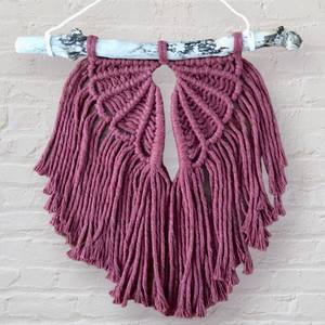 Gros Macramé Ailes D'ange Cintre Tapisserie Tissé À La Main Coton Corde Cordon Ailes D'ange Décoration Murale Pour Mariage et Fonctions - Product Image 6