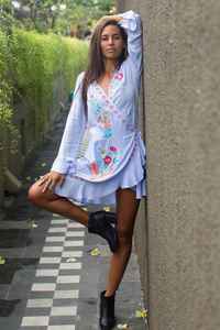 Dulce tradicional ucraniano Maxi vestido bohemio para mujer Relax Fit vestido largo con borlas bordado hecho a mano señoras Mini vestido Natural - Product Image 2