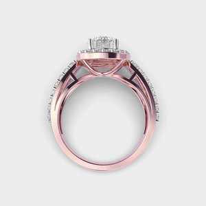 แหวนมอสซาไนต์ทรงกลม 3 กะรัต ประดับเพชรแบบฮาโล วงแหวนแยกชิ้น ทอง 14K รับรองโดย IGI ของขวัญวันสตรี ราคาโรงงาน - Product Image 5