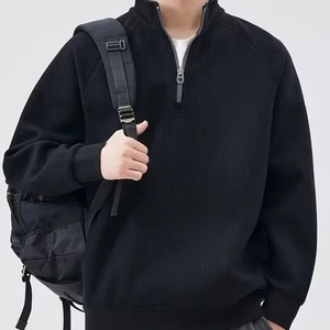 Sudadera con capucha de talla grande de alta calidad, ropa de calle sólida de algodón y poliéster para hombres con logotipo personalizado, esencial de invierno - Product Image 3