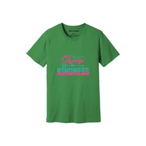 Thèmes de gentillesse imprimer 100% t-shirt en tissu de coton 160-180 à lourd GSM 12 couleurs disponibles Personnalisé votre propre conception et placement - Product Image 4
