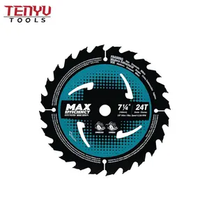 7-1/4" (183mm) 24T Carbide-Tipped Max Efficiency Circular Saw Blade for wood cutting of woodworking