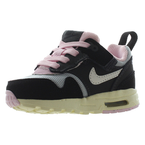 Nike Air Max 1 easyonbaby/รองเท้าเด็กวัยหัดเดินสี: ดำ/ขาวสุดยอด/แอนทราไซต์/ โฟมสีชมพู100% ของแท้ - Product Image 1