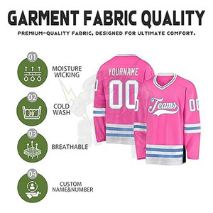 Barato al por mayor de impresión por sublimación Jersey de hockey sobre hielo por encargo de sublimación Jerseys de hockey sobre hielo Logotipo de número personalizado - Product Image 3