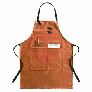 Custom Logo Leather Salon <b>Apron</b> Professional Hair Cutting Barber <b>Aprons</b> - Product Image 6