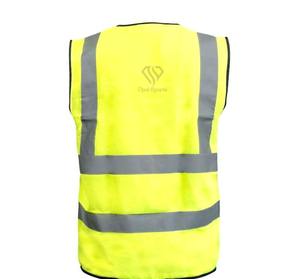Logo personnalisé en gros gilet de sécurité multifonctionnel pour la construction et le travail gilet de sécurité réfléchissant haute visibilité avec poches - Product Image 4