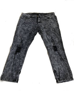 Jeans en denim classique pour homme, hiver, broderie unie, écologique, respirant, extensible, coupe droite, confortable pour tous les jours - Product Image 6