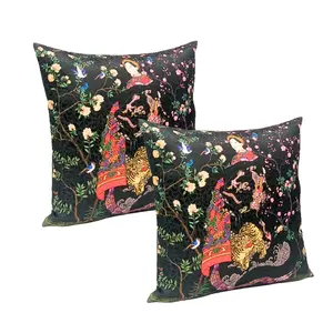 Almohadas Cojines Látex Poderosa Reina En Dragón Y Túnica De Tigre Bordado Fino Para El Hogar Decorativo Lujo Vietnam Fabricante