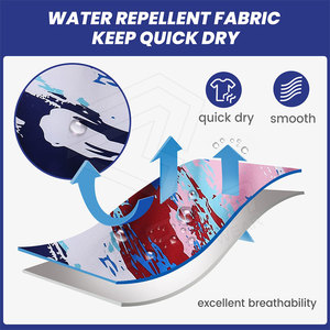 Short de bain de plage pour hommes personnalisé de haute qualité OEM Short de bain 100% coton écologique à sublimation - Product Image 3