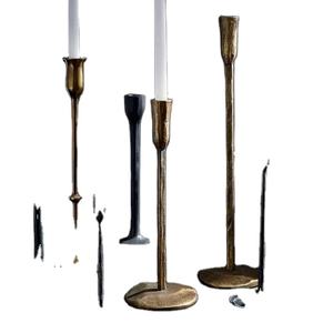 Bougeoir en métal conique décor à la maison nouveau Design aluminium coulée bougeoir hôtel et fête utilisation - Product Image 1