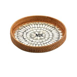 ถาดไม้สำหรับใส่ชาและกาแฟถาดเสิร์ฟอาหารดีไซน์ทำด้วยมือสำหรับวางกระดูก - Product Image 1