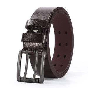Ceinture en jean pour homme rétro décontractée à motif solide avec boucle en alliage de haute qualité Meilleure vente - Product Image 6
