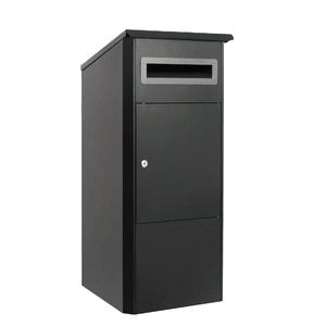Smart Lockable Parcel Drop Box Galvanized Mailboxes ODM <b>Letterboxes</b> Stainless Steel Metal Outdoor <b>Wall</b> <b>Mounted</b> Drop Mailbox OEM - Product Image 1