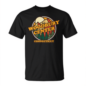 T-shirt vintage de randonnée en montagne Woodbury Center Connecticut – Produit promotionnel premium - Product Image 2