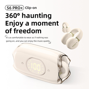 <span class=keywords><strong>S6</strong></span> PRO + Clip sur écouteurs oreille ouverte sans fil BT casque avec micro ENC antibruit étanche sport oreillettes casque - Product Image 4