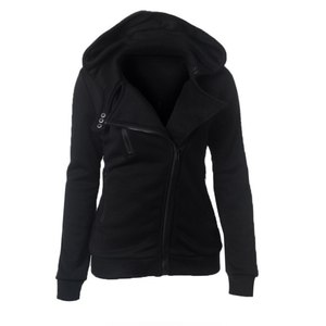 Sudadera con capucha de lana de gran tamaño para mujer, jerséis con cremallera y bolsillo cálido, Chaqueta corta transpirable y de talla grande - Product Image 6