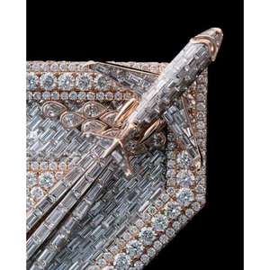 Custom <b>Initial</b> Pendant <b>Necklace</b> with Iced Out Moissanite Diamond Personalized Hip Hop Style Fine Pendants & <b>Charms</b> - Product Image 2