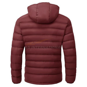 Hot-Selling <b>Mens</b> Puffer <b>Jacket</b> with Detachable Hood Water-Resistant <b>Lightweight</b> Quilted Coat with 4 Pockets OEM/ODM Custom - Product Image 2