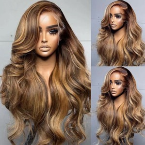 Peluca de Cabello Humano Remy Brasileño con Frente de Encaje Transparente HD para Mujeres Negras, Base de Seda, 24 mm, Densidad 130%-150% - Product Image 6