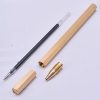 Elegante Bolígrafo de Aluminio Estilo Art Deco, Escritura Suave, Magnético, Personalizable con Logotipo a Color, para Oficina, Diario, Cuaderno, Regalo