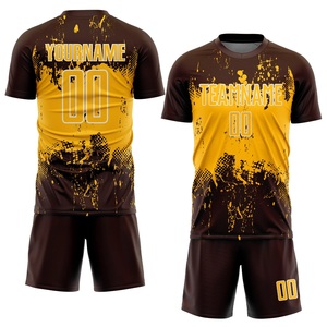 ชุดเล่นฟุตบอลสำหรับผู้ชายเสื้อทีมสั้นเสื้อเจอร์ซีย์พิมพ์ลายระบายอากาศได้ดีชุดฝึกฟุตบอล - Product Image 1